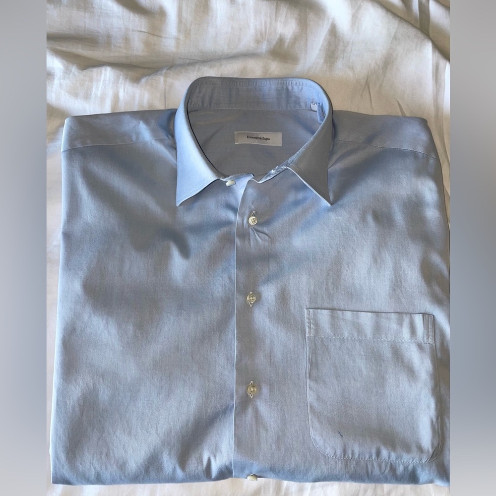 Ermenegildo Zegna Portofino Dress Shirt 17.5/44